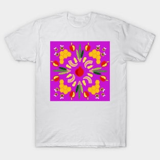 Yomim Noraim - magenta print T-Shirt